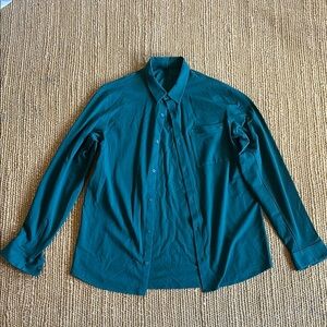 Lululemon Athletica Teal Polo Shirt
